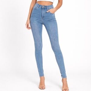 Classic High Rise Blue Women's Jeggings